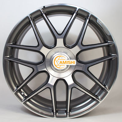 Titanium Grey 20 Inch Aluminum Rims , 7.5J AMG Cross Spoke Wheels