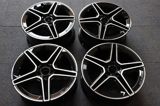 Forging Black AMG 66.6 Hole  5x112 20 Inch Wheels 5 Double Spoke