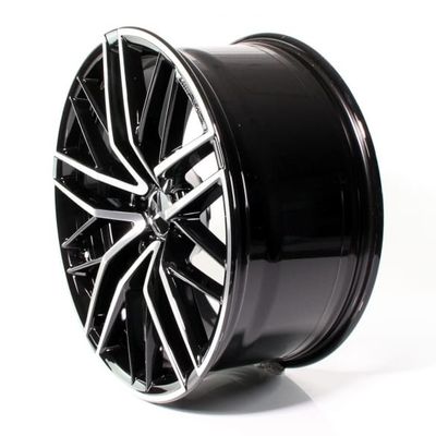 Black Polished 21 Inch Cross Spoke Alloy Rims For Mercedes Benz