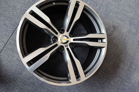 Grey 5x112 5 Twin Spoke Alloy Wheels ET25 Cast Aluminum Rims