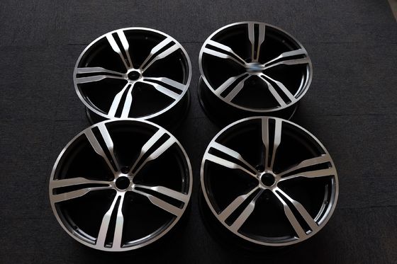 Grey 5x112 5 Twin Spoke Alloy Wheels ET25 Cast Aluminum Rims